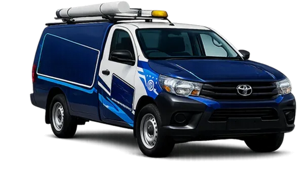 Licensed plumber van servicing Epping